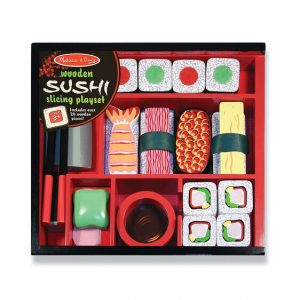 juego de sushi para cortar de madera melissa and doug