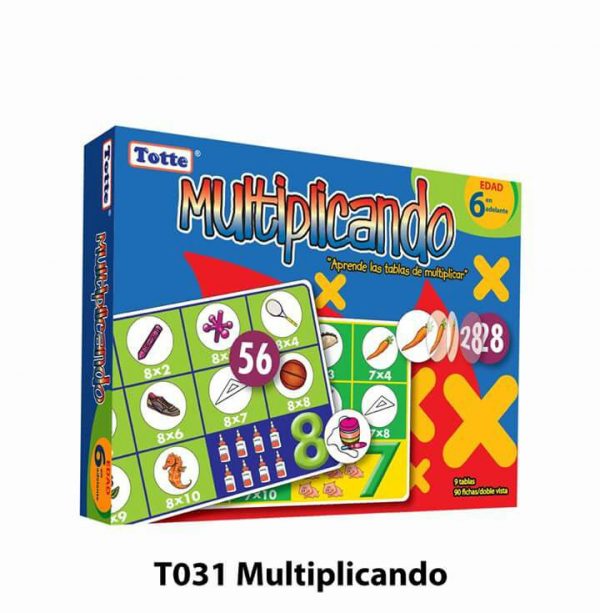multiplicar juego material educativo didactico totte