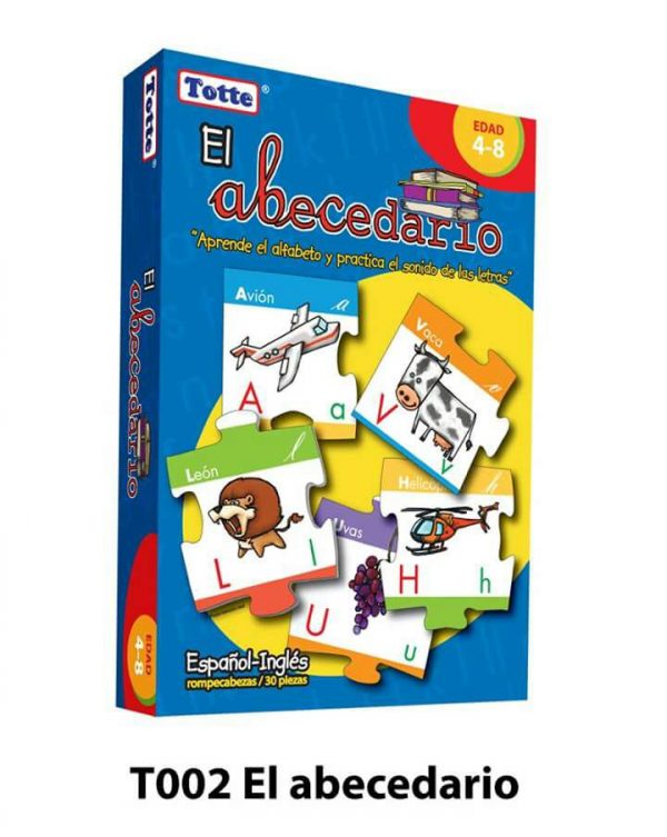 abecedario material didactico juego educativo totte